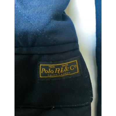 Marynarka Polo Ralph Lauren, granatowa, pikowana, klasyczna elegancja, coham vintage sklep online