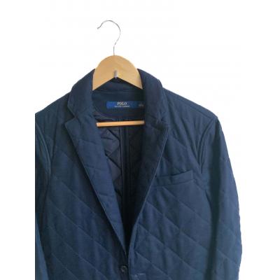 Marynarka Polo Ralph Lauren, granatowa, pikowana, klasyczna elegancja, coham vintage sklep online