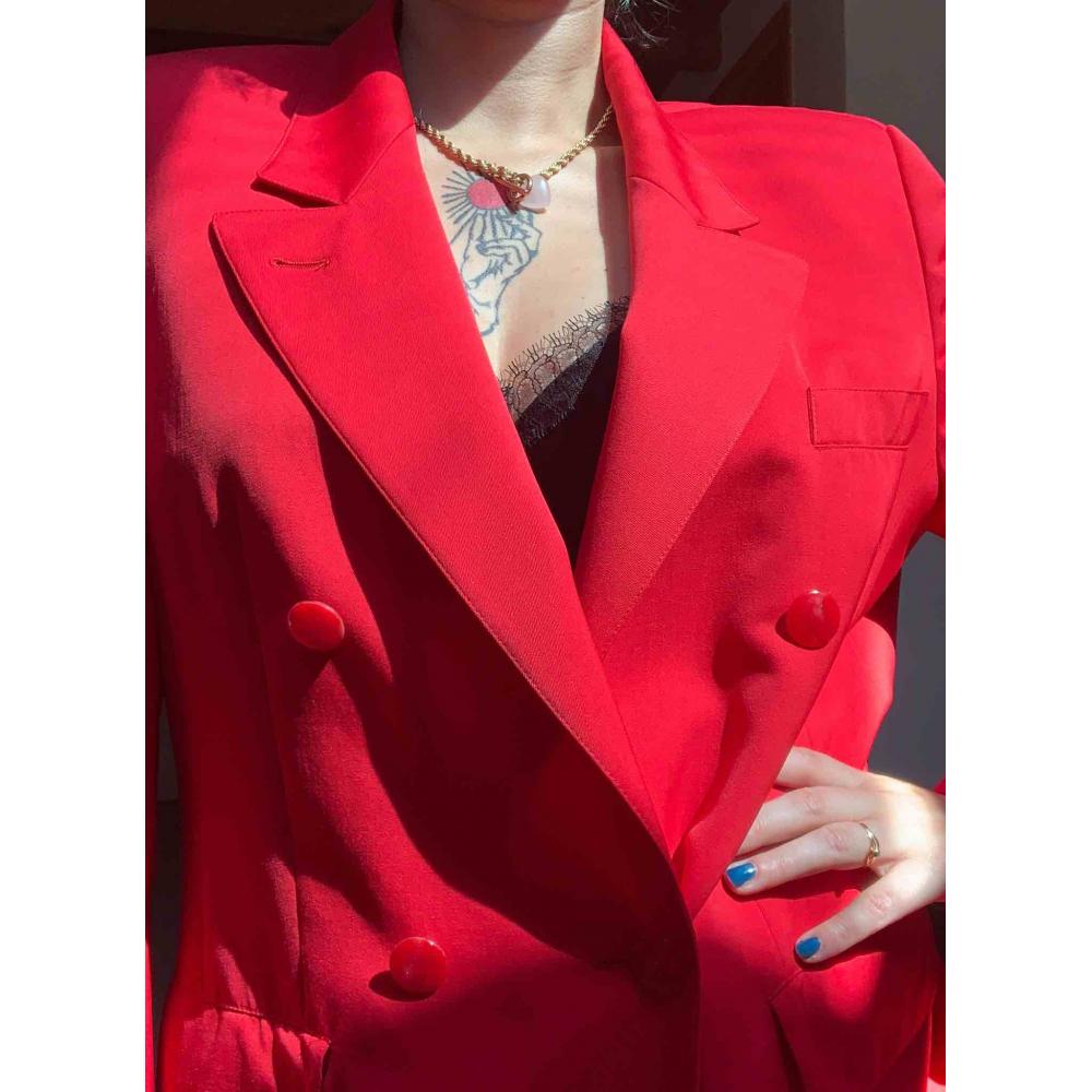 Vintage Marynarka Ravens, czerwona, klasyczna, lata 80, coham vintage sklep online