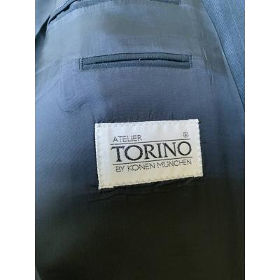 Vintage Marynarka Dwurzędowa Atelier Torino, granatowa, coham vintage sklep online